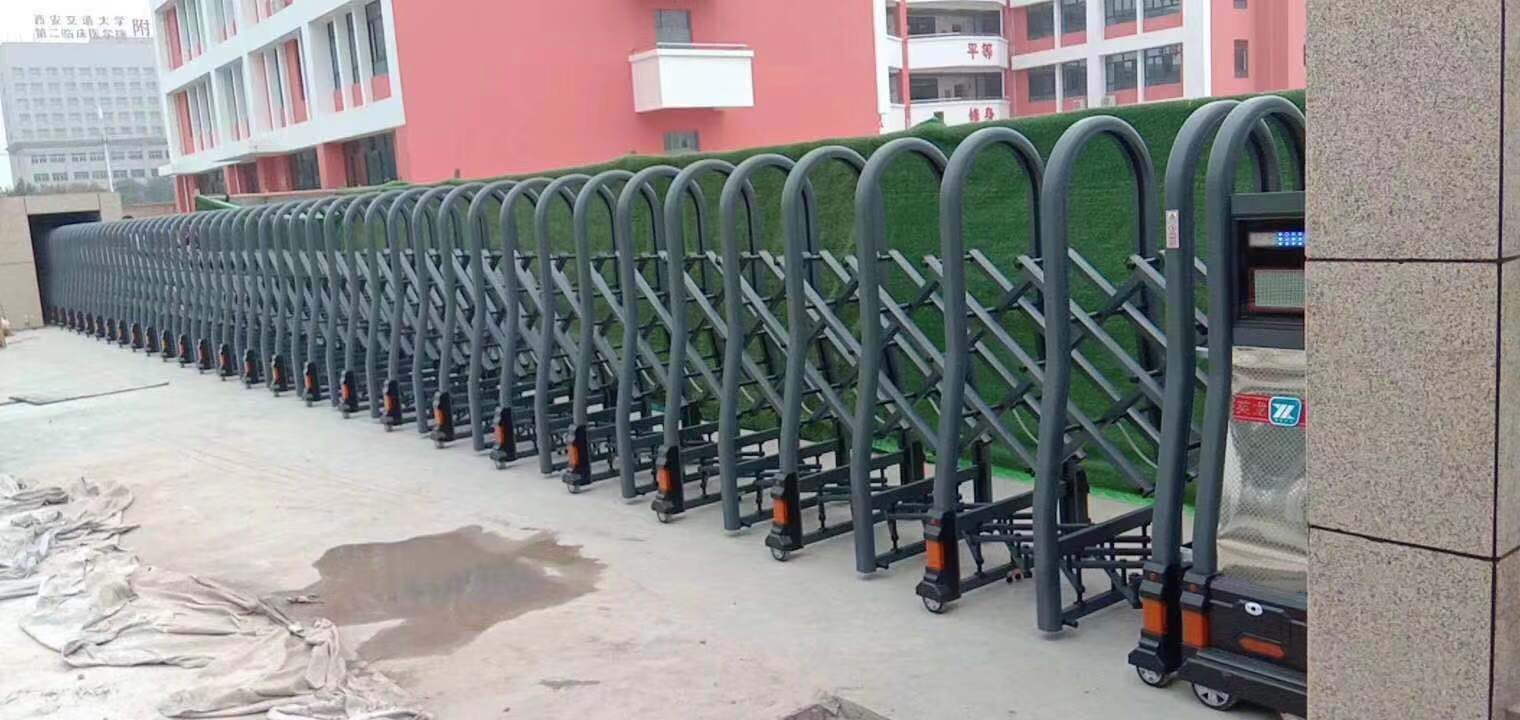 户县东关初级中学 伸缩门 电动门